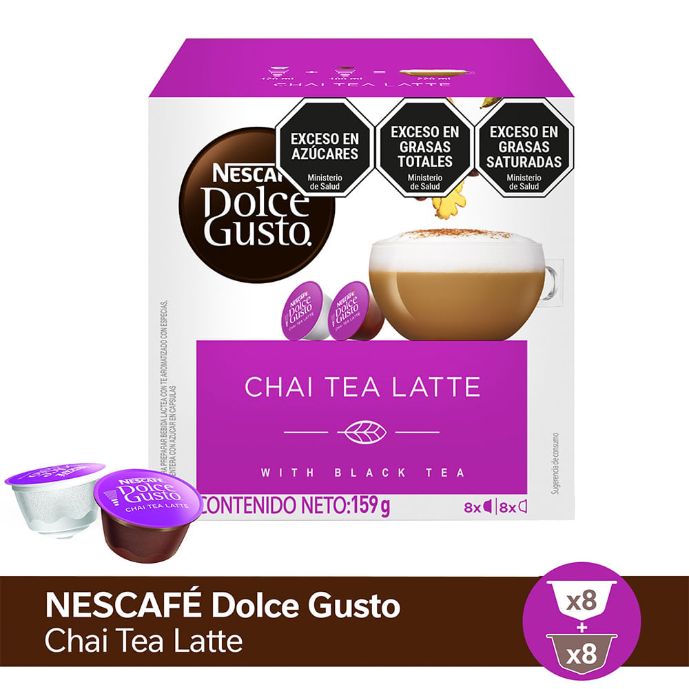 Cafe Capsula Chai Tea Latte Dolce Gusto Nescafe