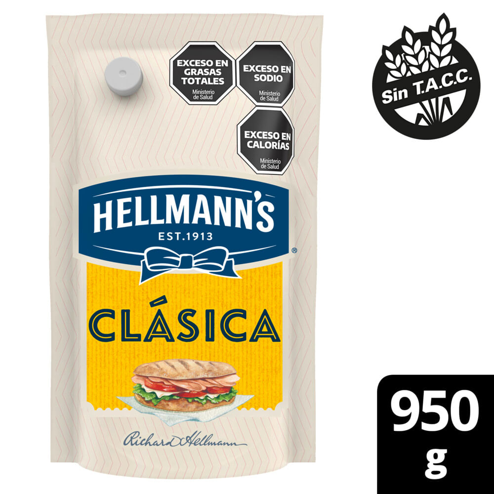Mayonesa Clasica Doypack Hellmanns 950 Gr