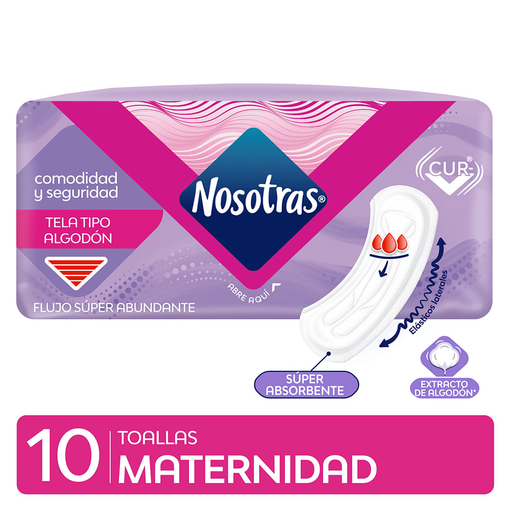 Toallas Nosotras De Maternidad 10un