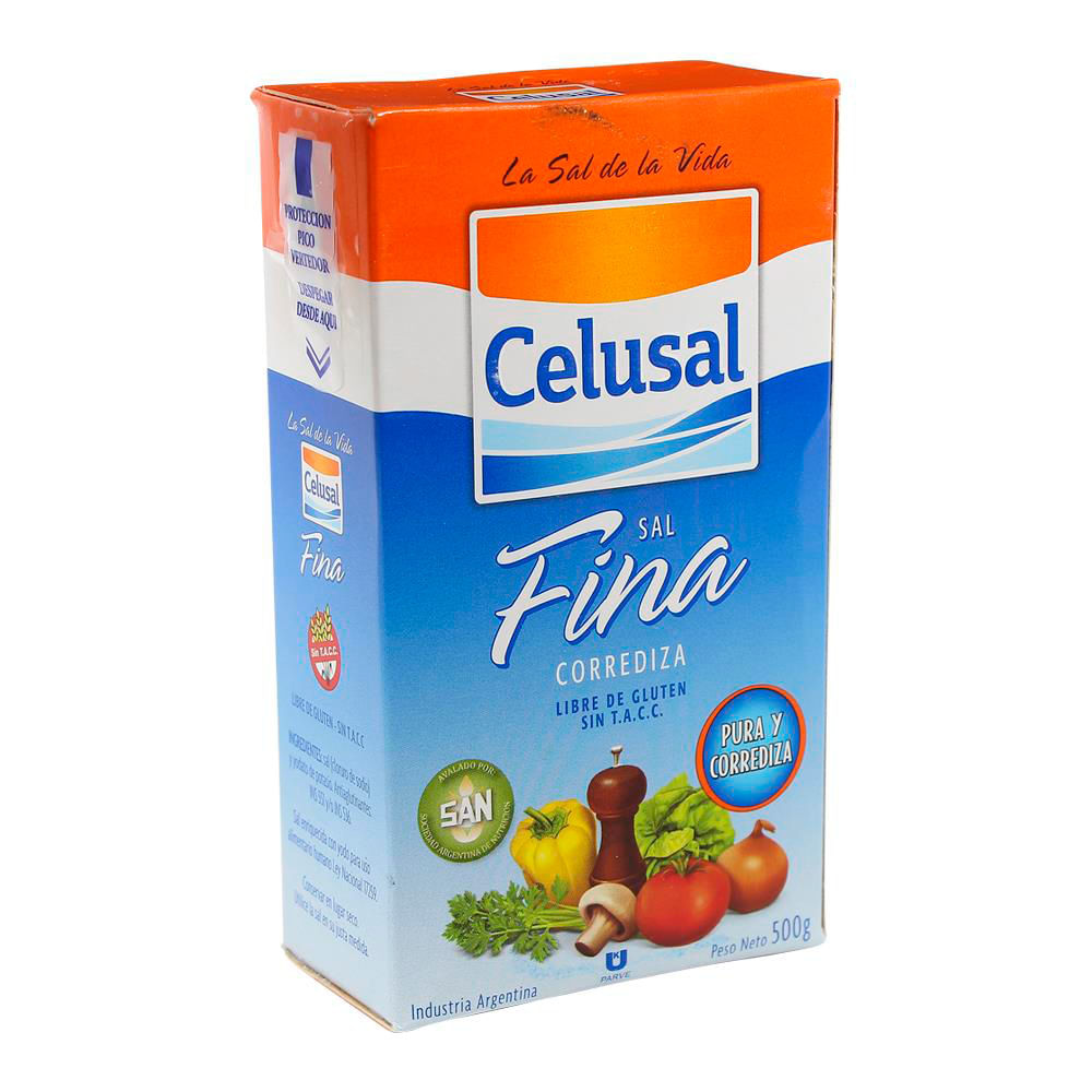Sal fina CELUSAL estuche x500gr