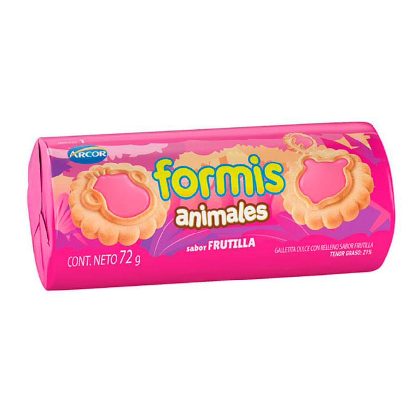 Galletitas Formis Vainilla Y Frutilla 72g