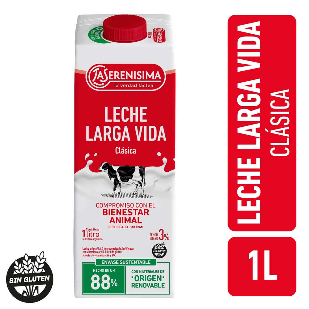 Leche La Serenísima Clásica 3% 1 lt