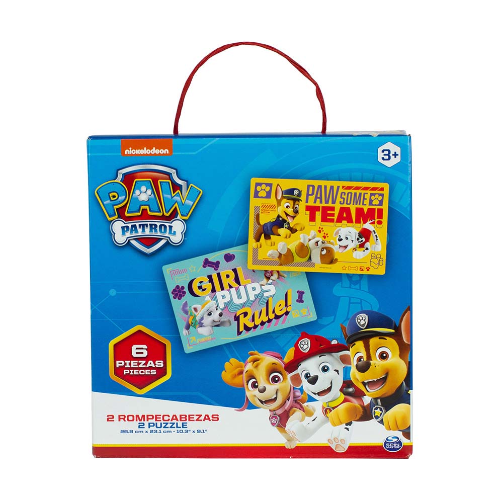 Rompecabezas Vulcanita  Paw Patrol De 6 Piezas 22 Cm