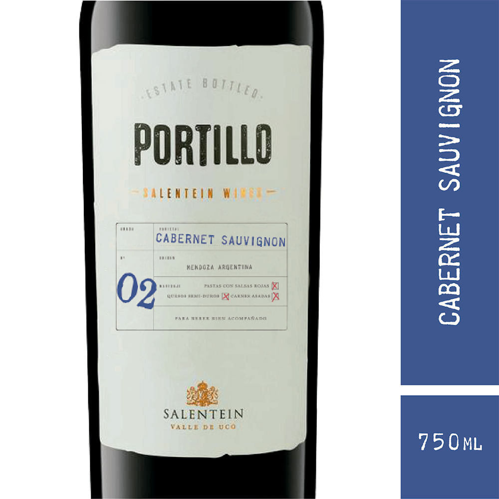 Vino Tinto Portillo Cabernet Sauvignon 750ml
