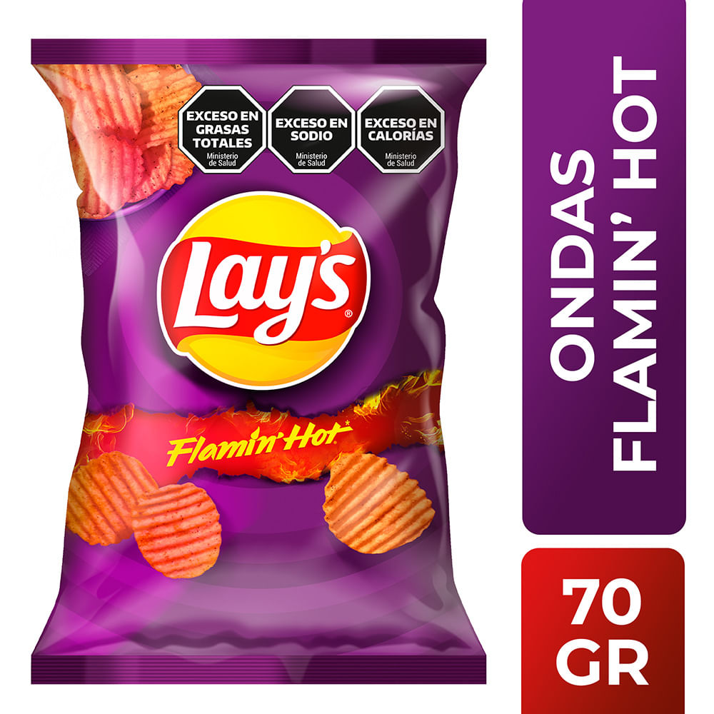 Papas Fritas Lay's Flamin Hot 70 gr
