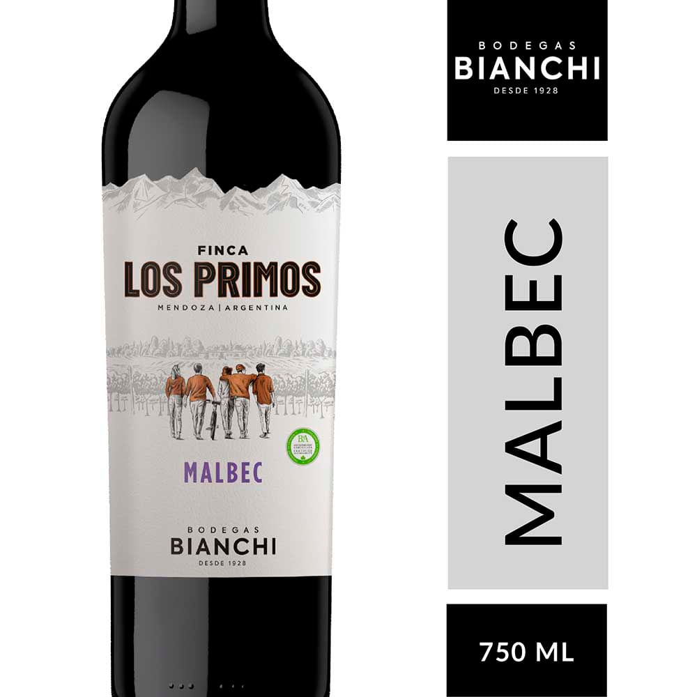 Vino Tinto Finca Los Primos Malbec 750ml