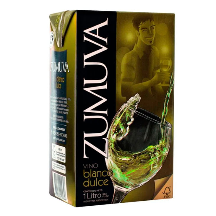 Vino Blanco Dulce Zumuva 1 L
