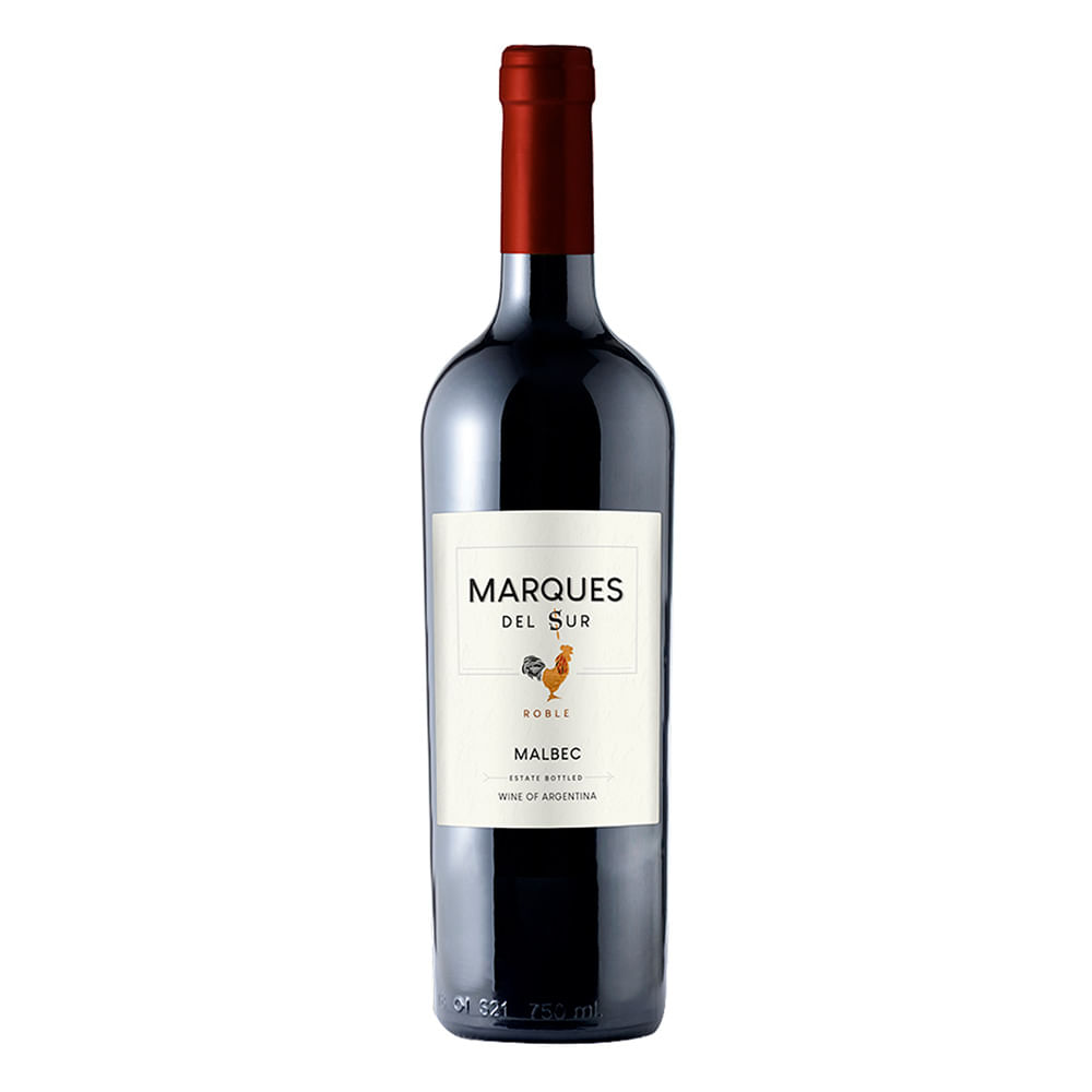 Vino Tinto Marques Del Sur Roble Malbec 750 Ml