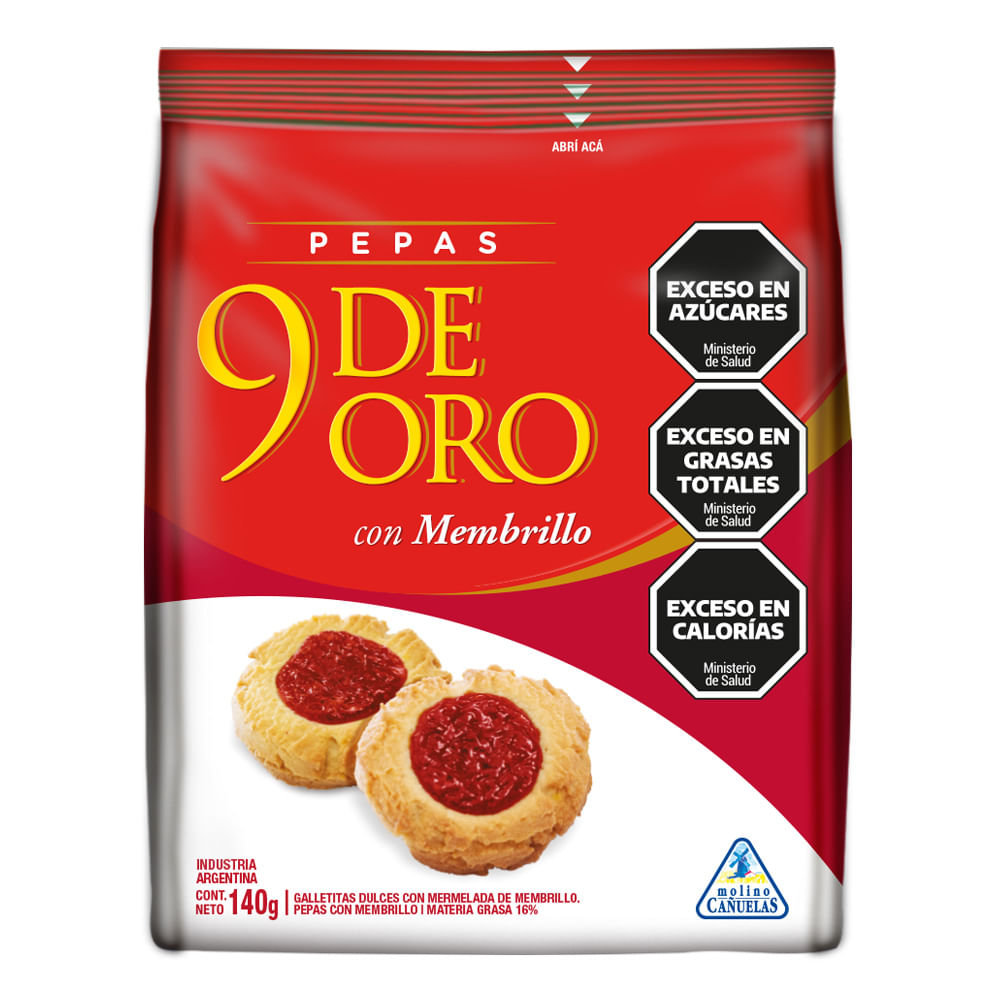 Pepas 9 De Oro 140gr