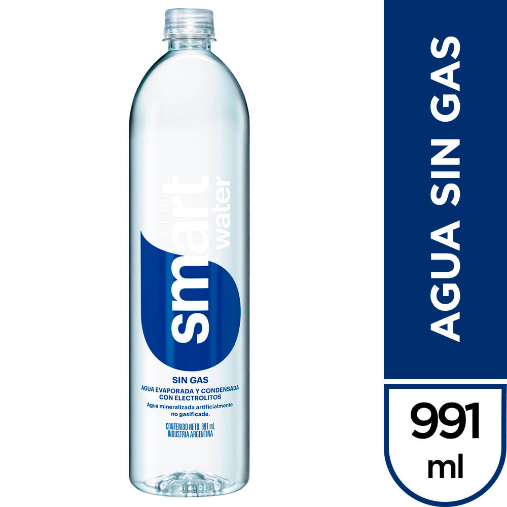 Agua Smartwater Sin Gas 991ml