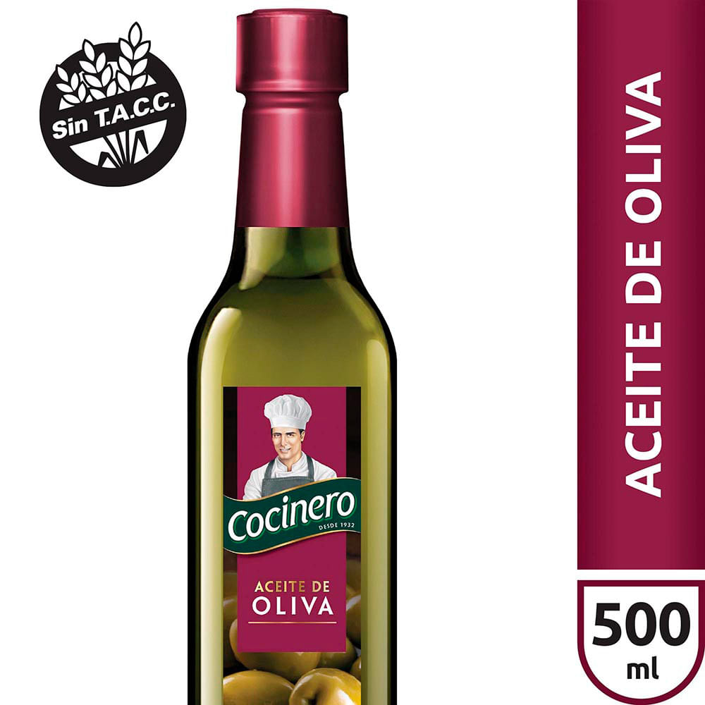 Aceite De Oliva Cocinero Sin Tacc 500 Ml