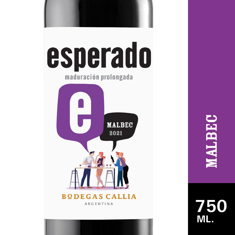 Vino Tinto Esperado Malbec 750ml
