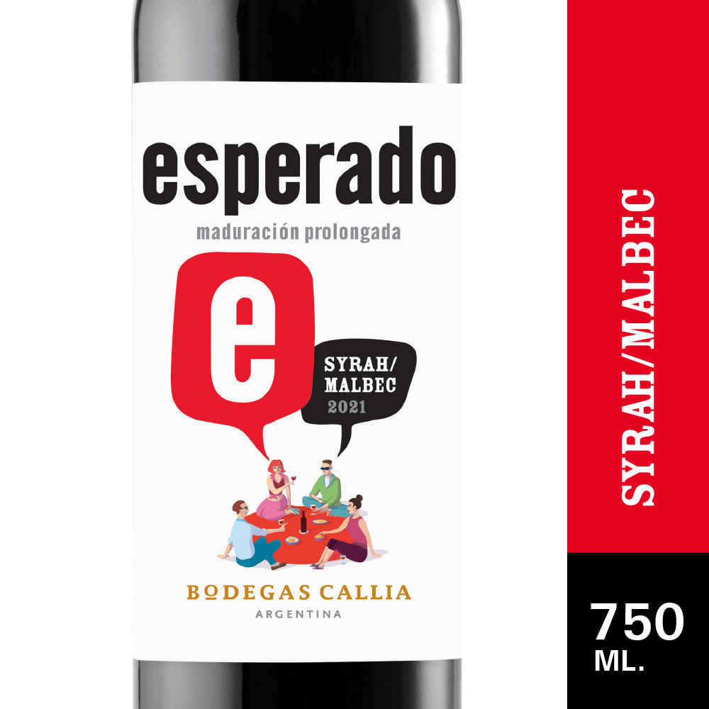 Vino Tinto Esperado Syrah Malbec 750ml