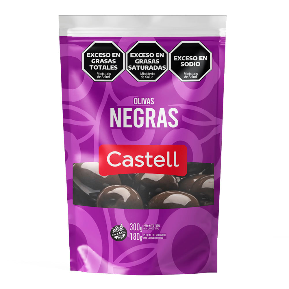 Aceitunas Negras Castell Clásicas 180gr