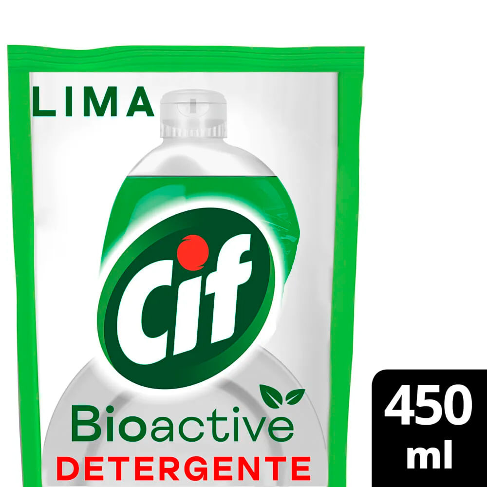Detergente Cif Bioactive Lima 450ml