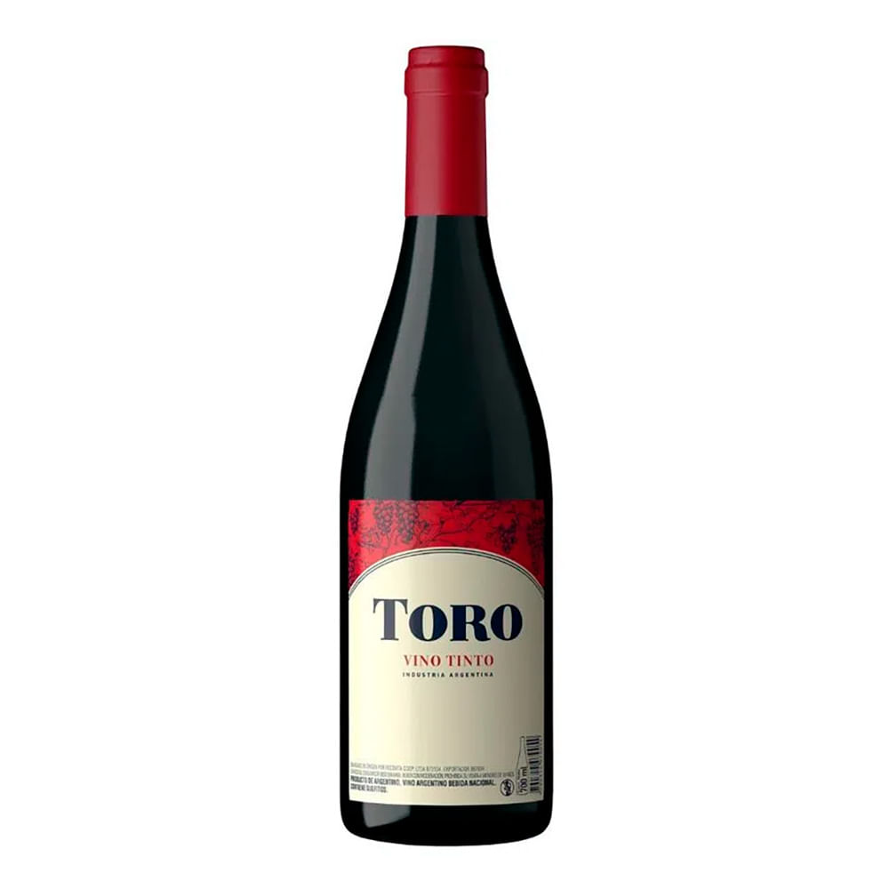 Vino tinto clásico Toro en botella 700 cc.