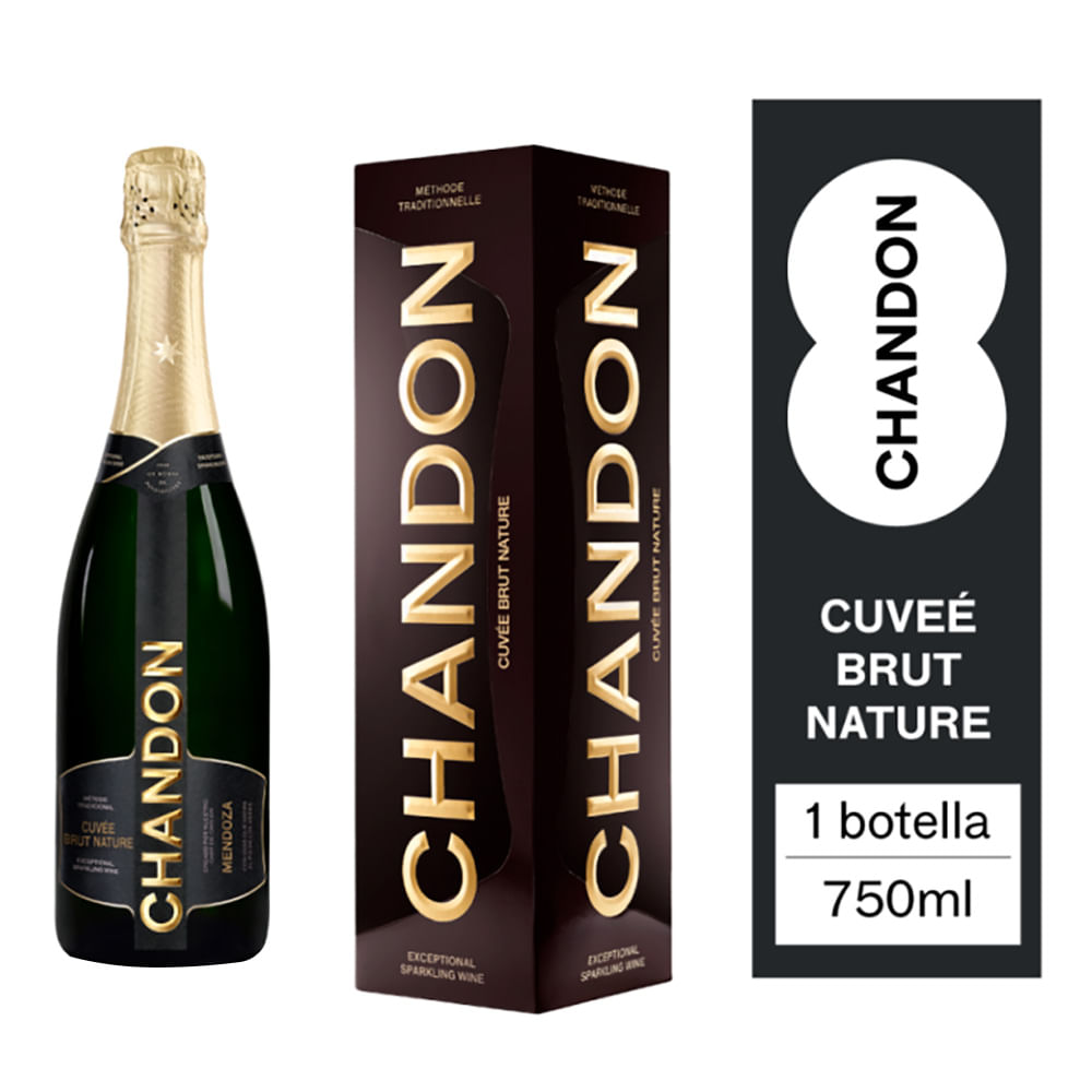 Espumante Chandon Brut Nature Estuche 750ml
