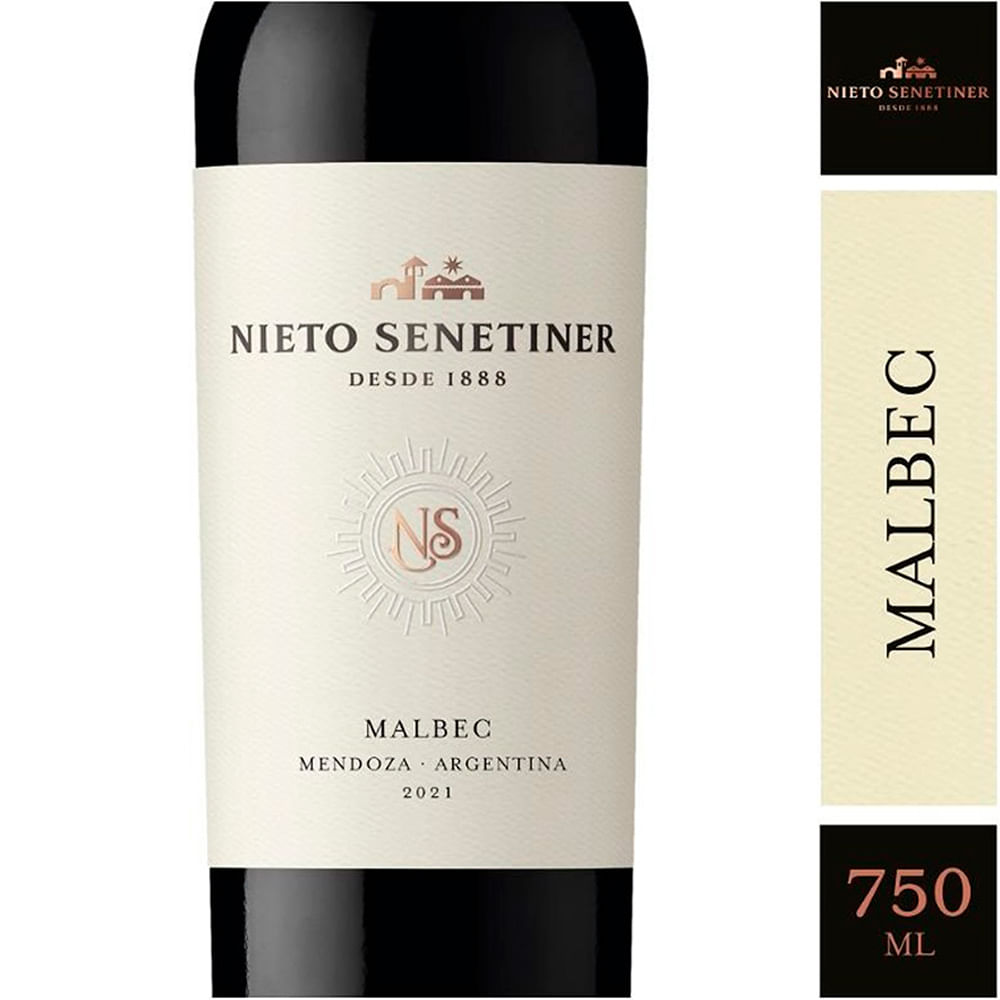 Vino Tinto Nieto Senetiner Malbec 750 Ml