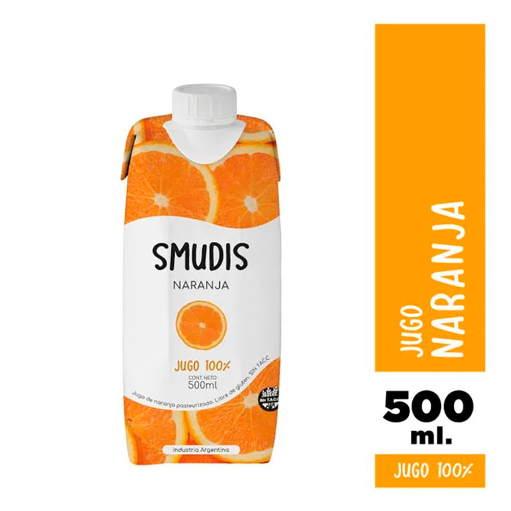Jugo Smudis Naranja 500 Ml