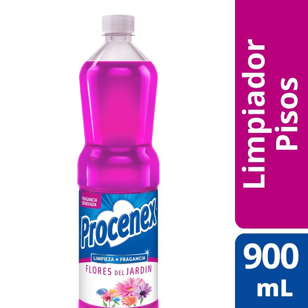 Limpiador Líquido Pisos Procenex 2 En 1 Flores De Jardín 900 Ml