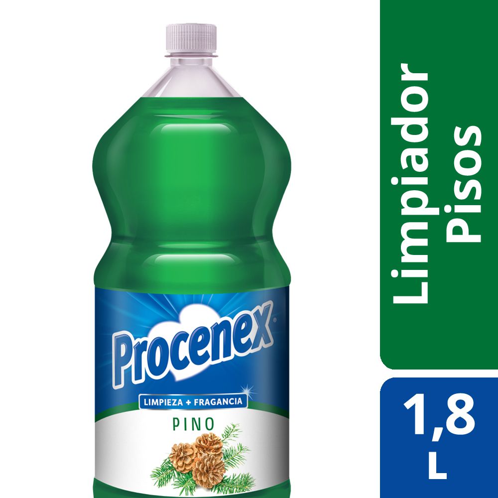 Limpiador Líquido Pisos Procenex 2 En 1 Pino 1,8 Lts