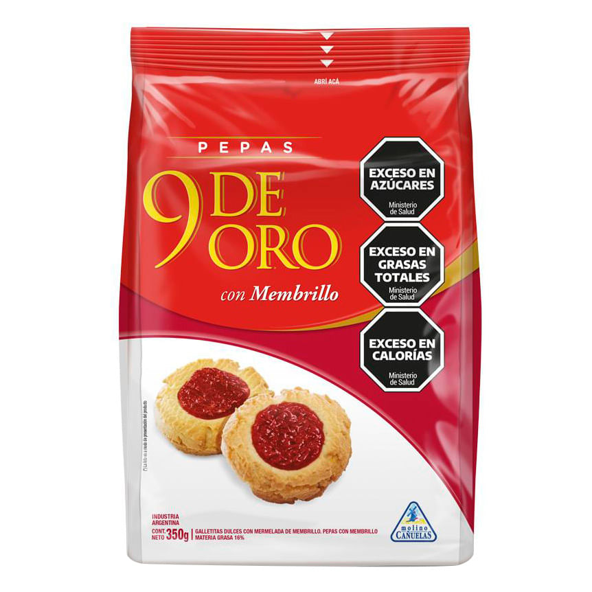 Pepas 9 De Oro 350gr