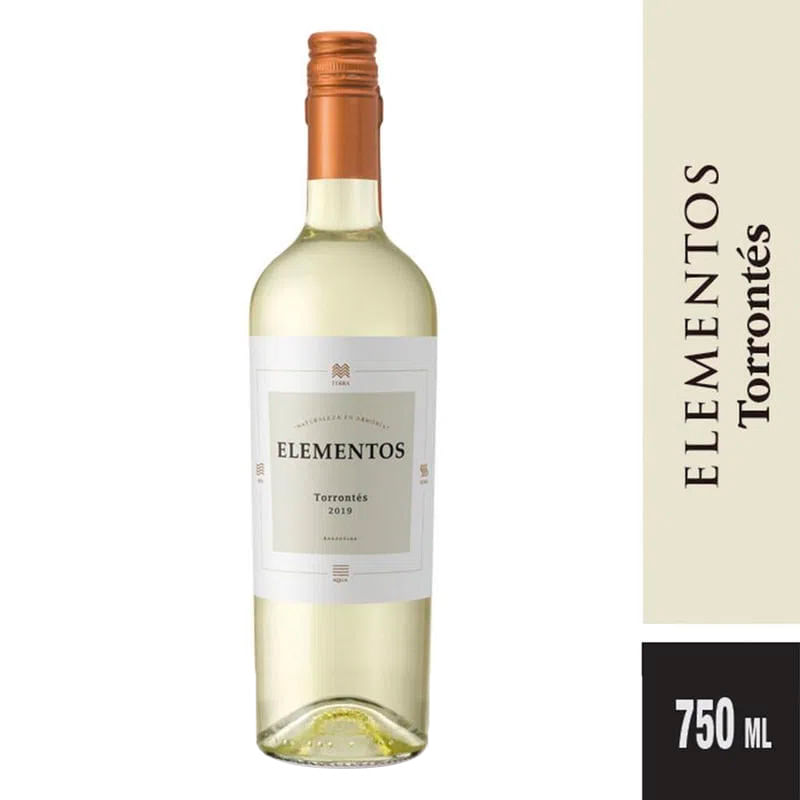 Vino Blanco Elementos Torrontés 750 Ml