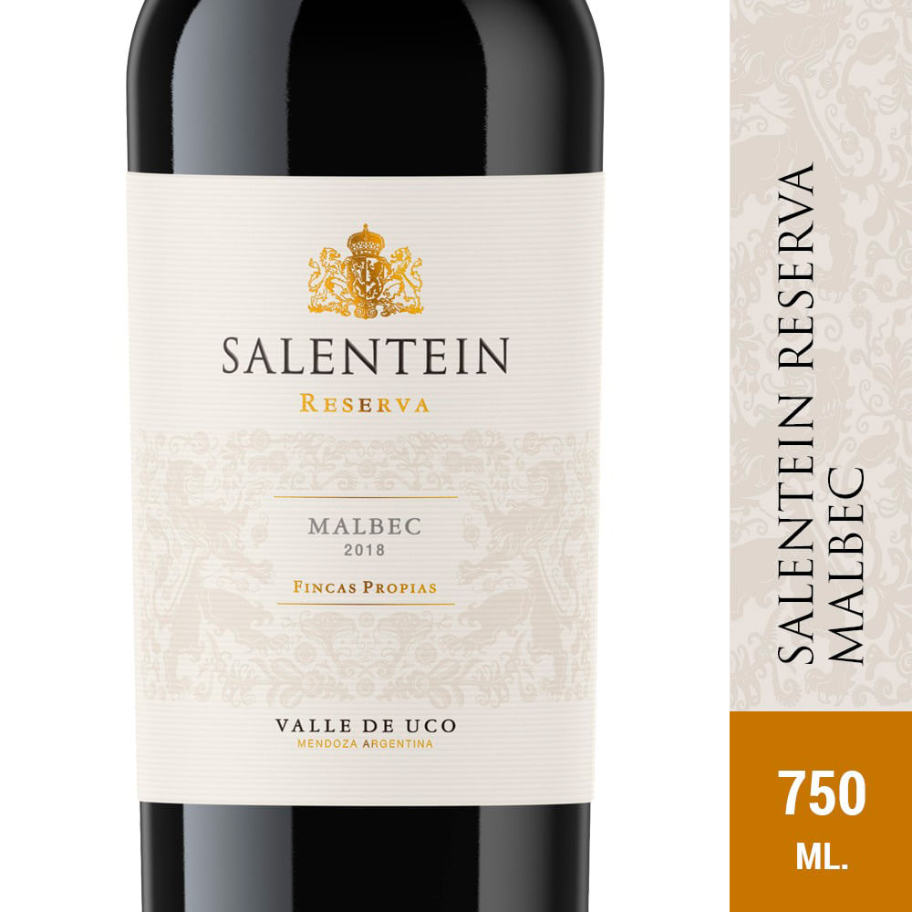 Vino Tinto Salentein Reserva Malbec 750 Ml