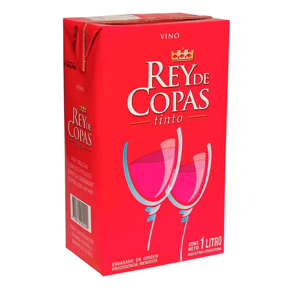 Vino tinto Rey de Copas brick 1 lt