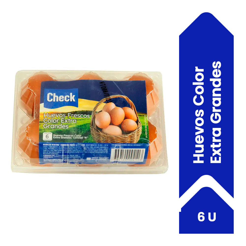 Huevos Check De Color 6u