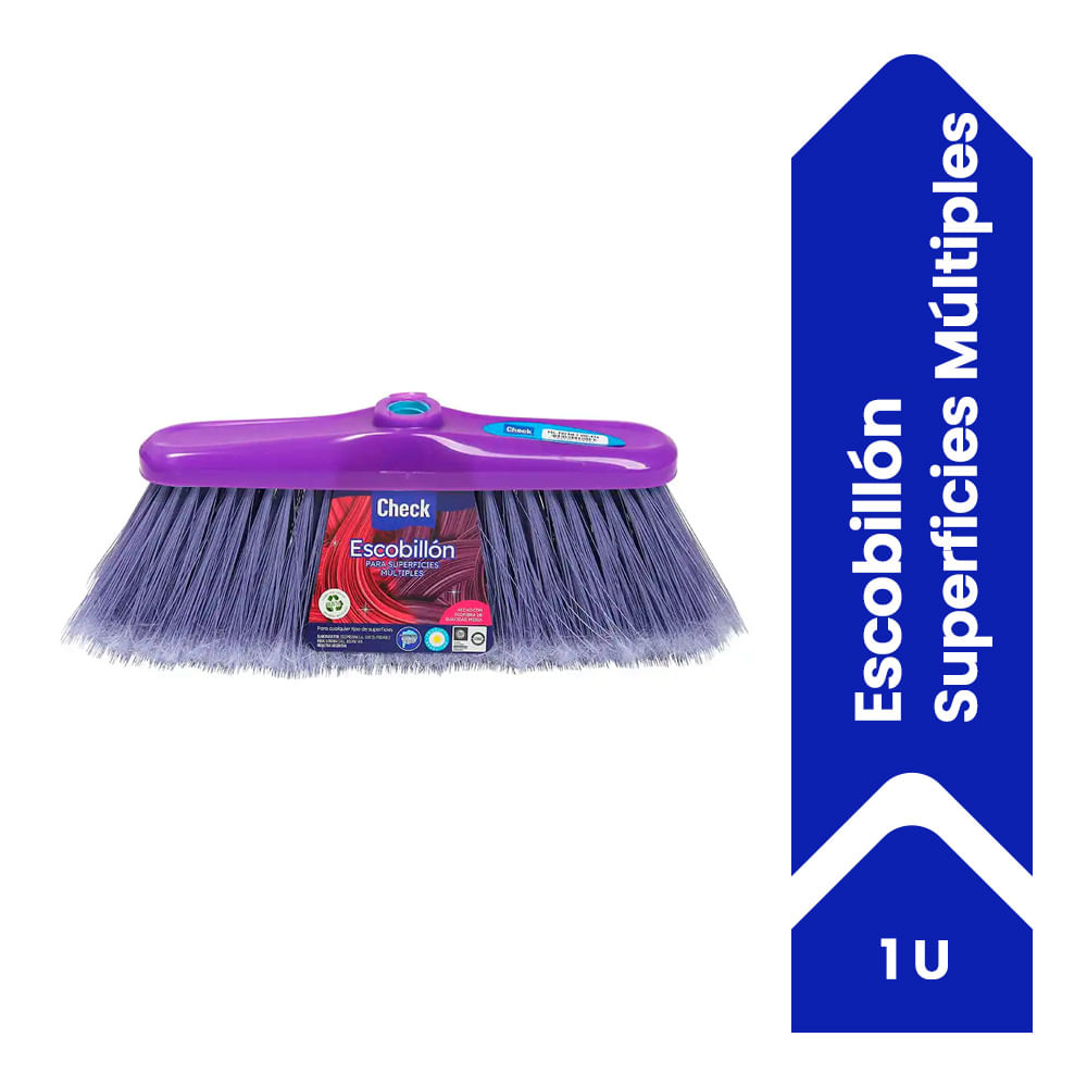 Escobillon Check Multiuso Violeta Y Fucsia