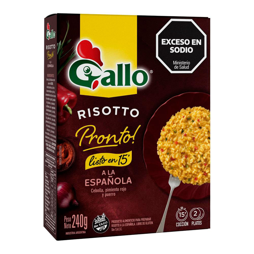 Risotto Pronto a La Española Gallo 240 Gr