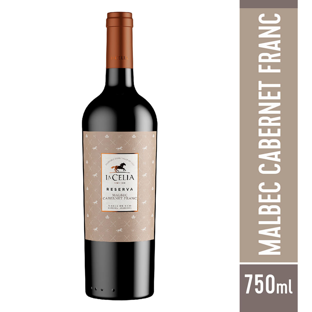 Vino tinto Malbec Cabernet Franc La Celia 750 ml