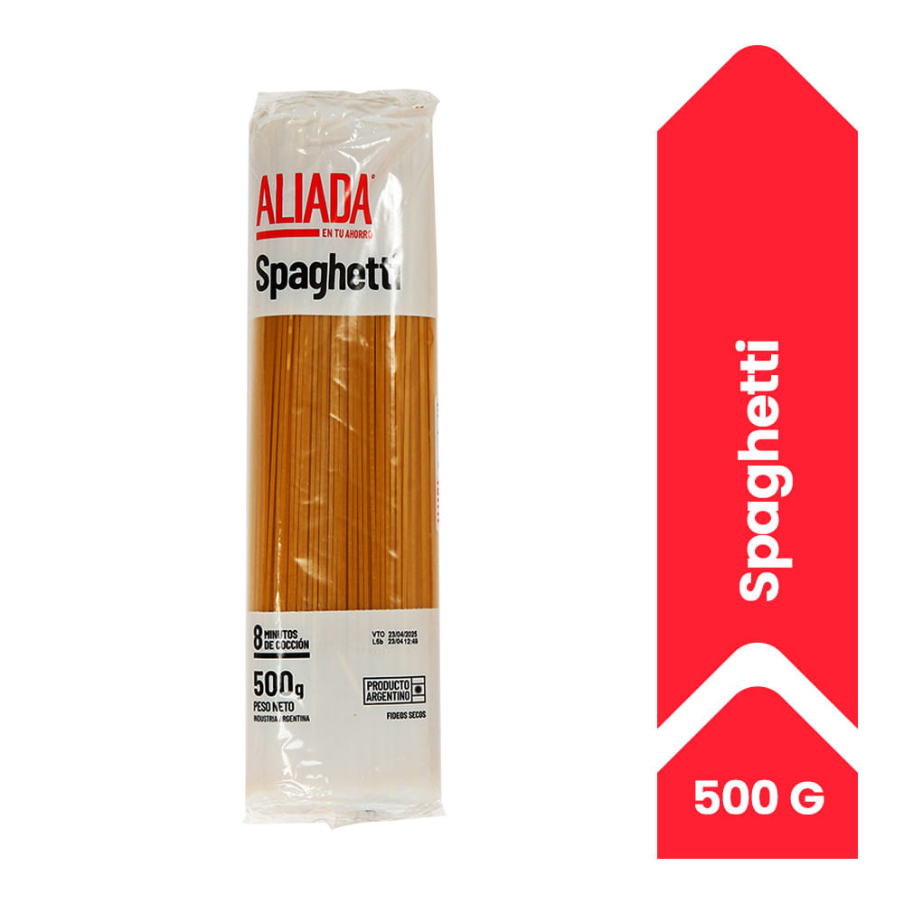 Fideos Aliada Spaghetti 500 G