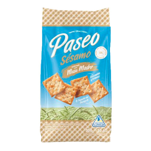 Mini Crackers Paseo Sesamo 300gr