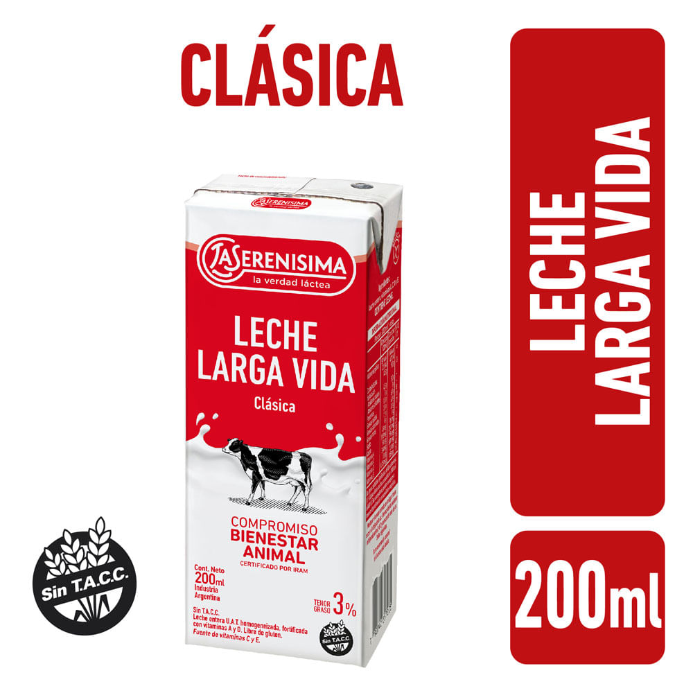 Leche Entera La Serenisima Fort C 200 Cc