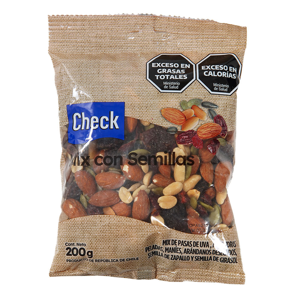 Frutos Secos Check Mix Con Semillas 200 G