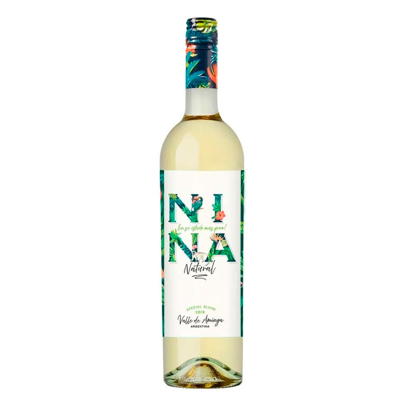 Vino blanco natural especial Blend Nina 750 ml