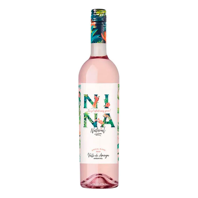 Vino rosado natual Nina especial Blend 750 ml