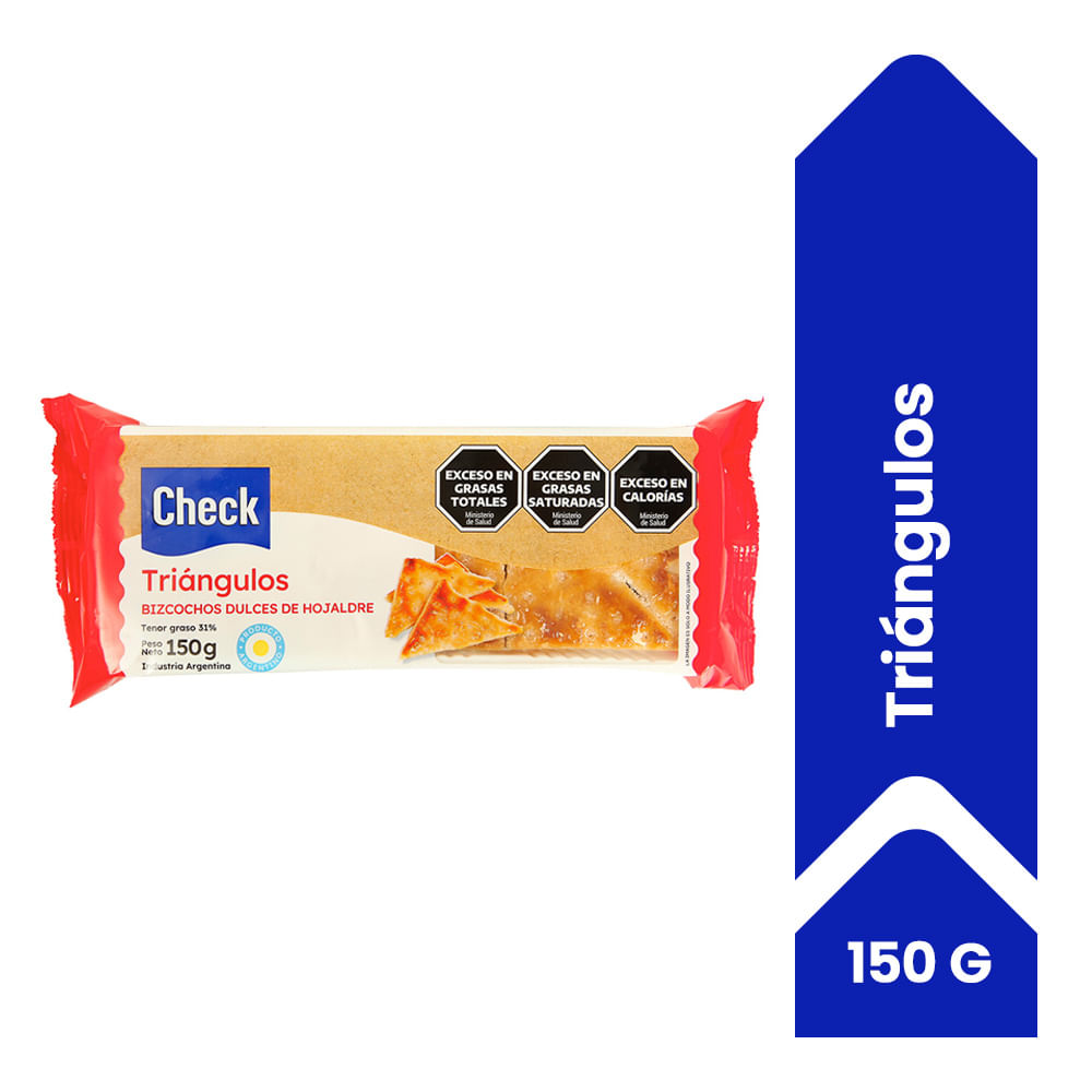 Triangulo De Hojaldre Check 150 Gr