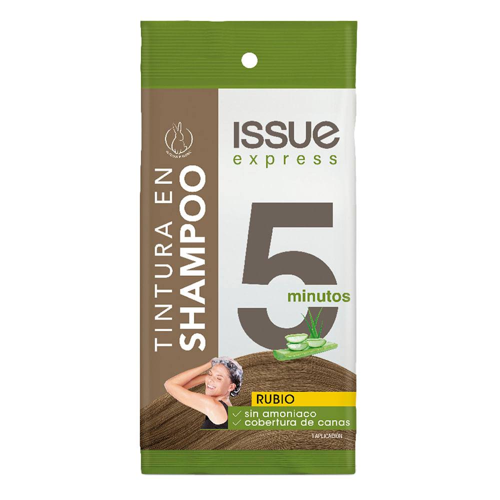 Tintura en shampoo Issue 5 min Rubio 1 uni
