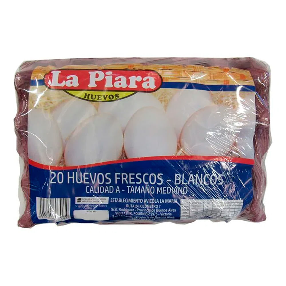 Huevos Blancos La Piara 20 U