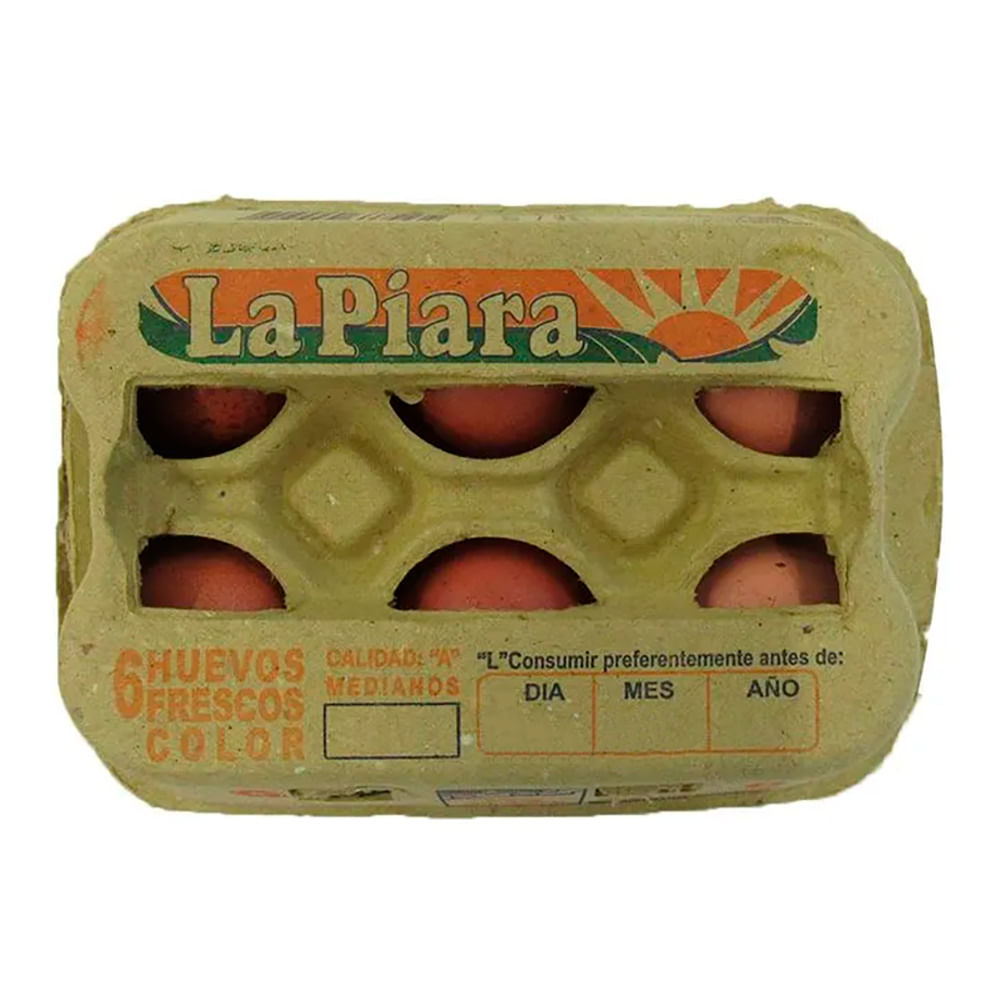 Huevos De Color La Piara 6 U