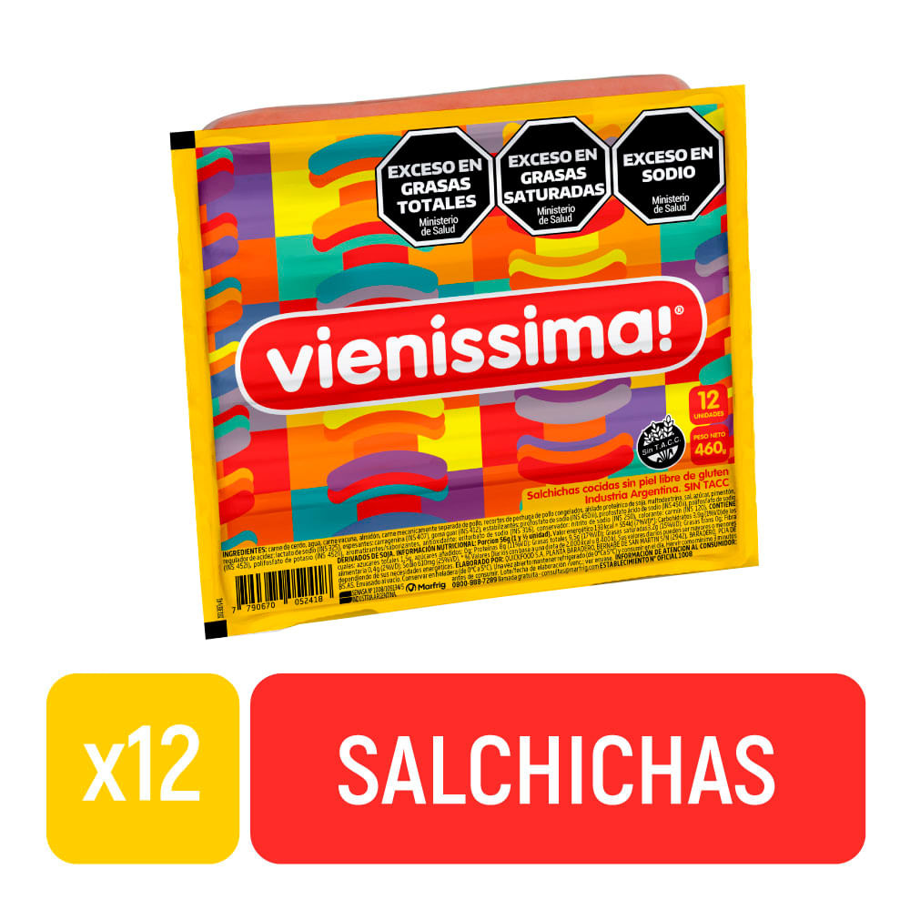 Salchichas Vienissima 12 U 460 G