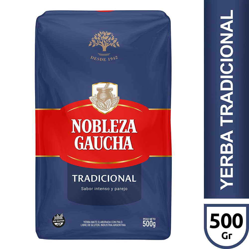 Yerba Mate Nobleza Gaucha Tradicional Sin Tacc 500 G
