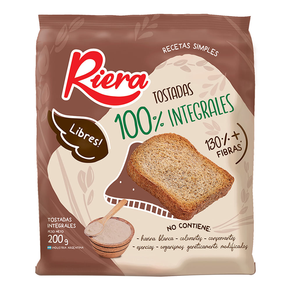 Tostadas Integrales Riera 200gr