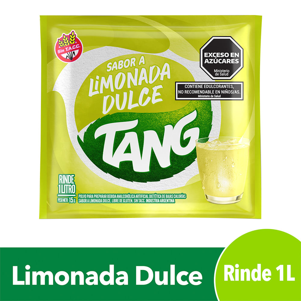 Jugo En Polvo Tang Limonada Dulce 15 G