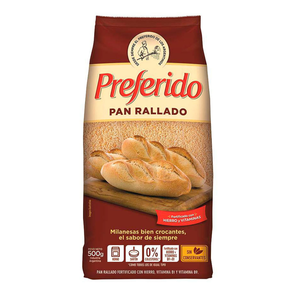 Pan Rallado Preferido 500 G
