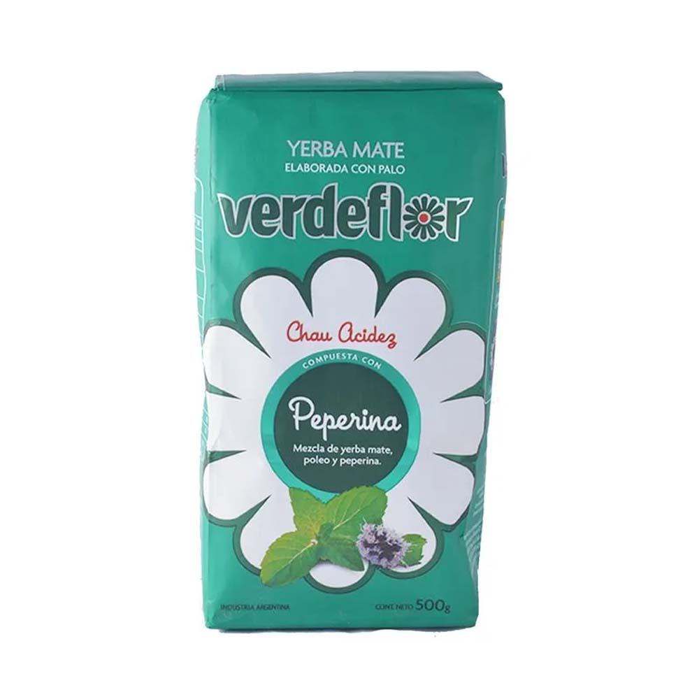 Yerba Mate Verdeflor Con Peperina 500 G