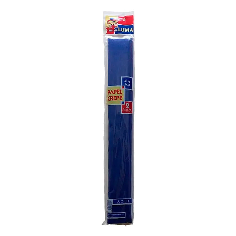 Papel Crepe Azul Luma 2 Hj